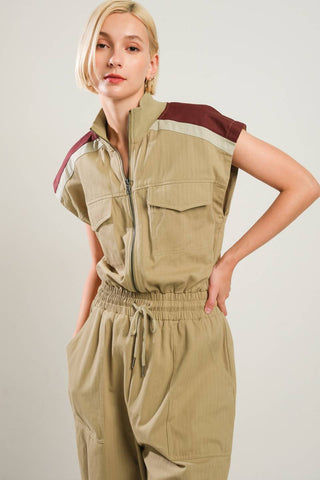 WAVE OF ELEGANCE WOVEN JUMPSUIT - By Baano