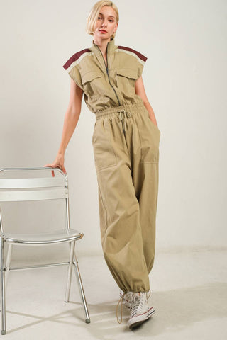 WAVE OF ELEGANCE WOVEN JUMPSUIT - By Baano