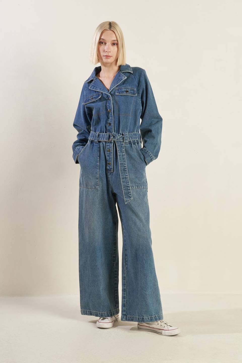 PERFECT MEET DENIM JUMPSUIT - By Baano