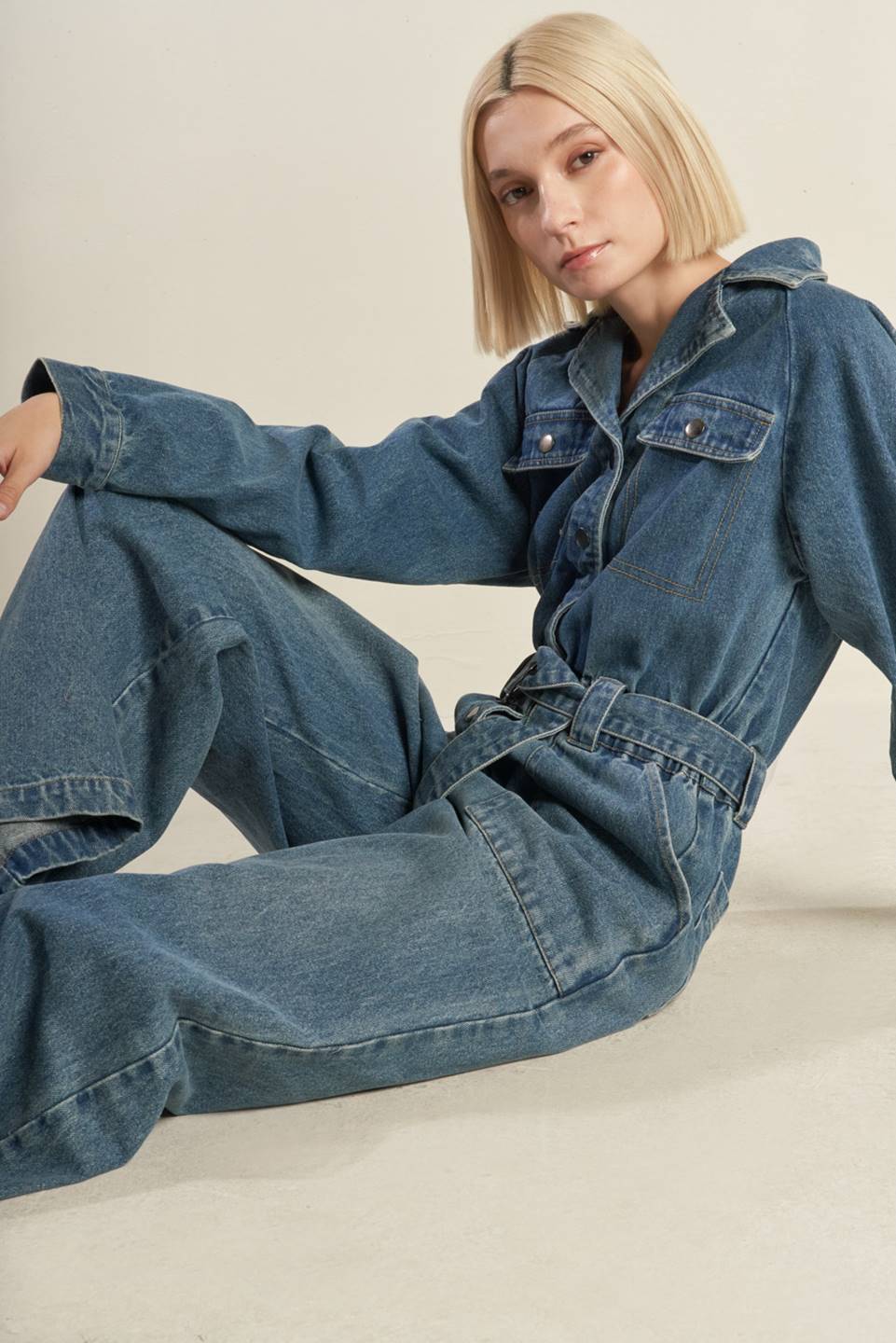 PERFECT MEET DENIM JUMPSUIT - By Baano