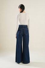 CRISP CANVAS DENIM PANTS - By Baano