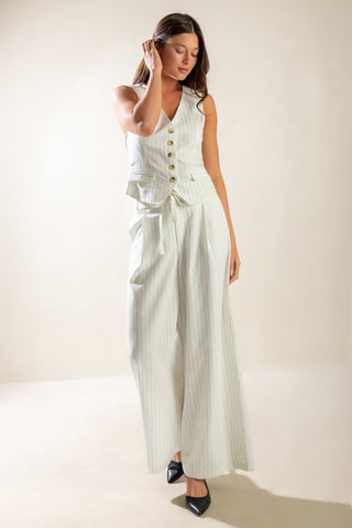 DINNER DATE WOVEN PANTS - By Baano