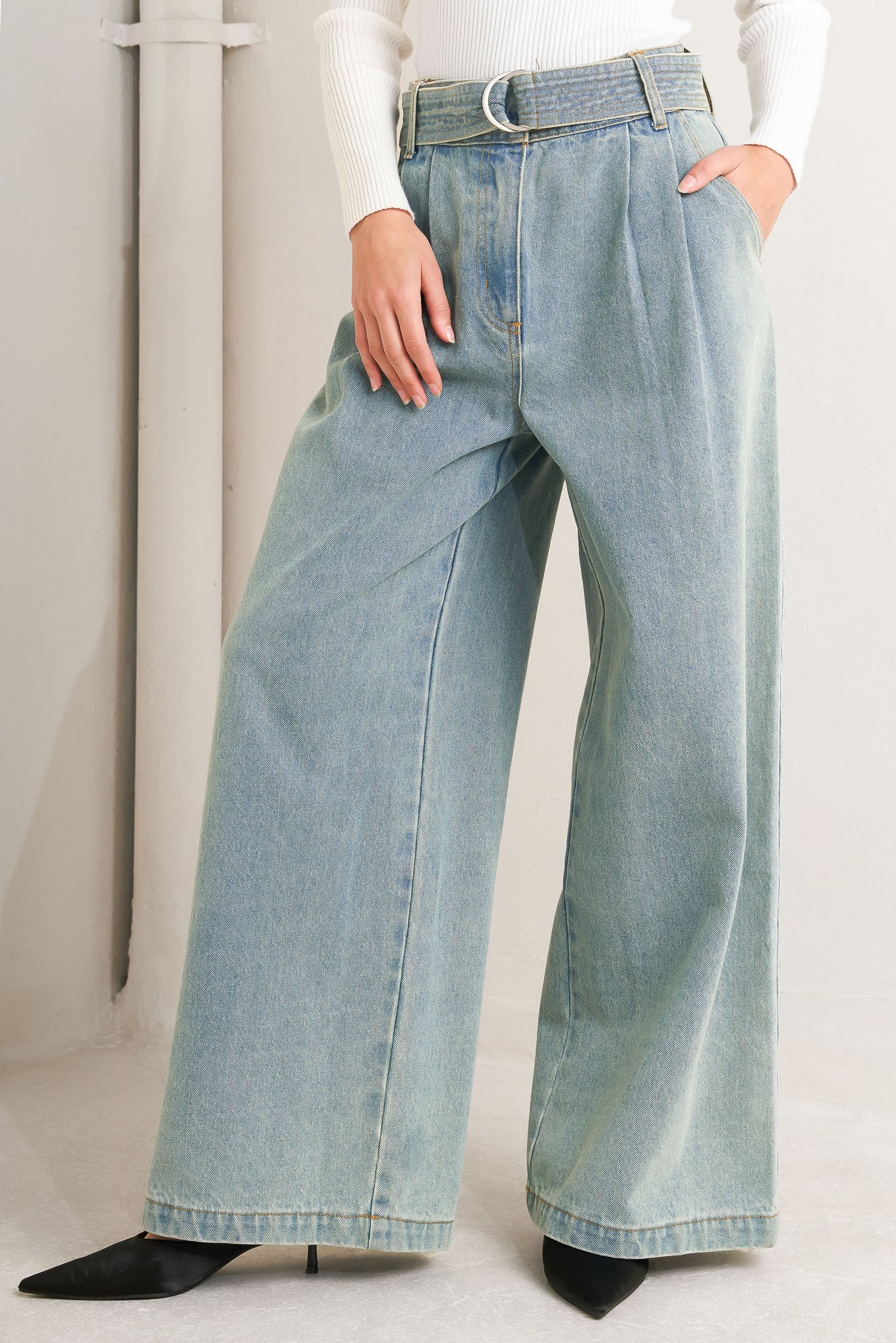 THINK OF ME DENIM PANTS