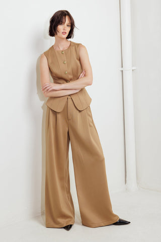 ROMANTIC PETAL WOVEN PANTS - By Baano