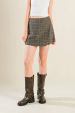 ETERNAL DEVOTION PLAID SKORT - By Baano