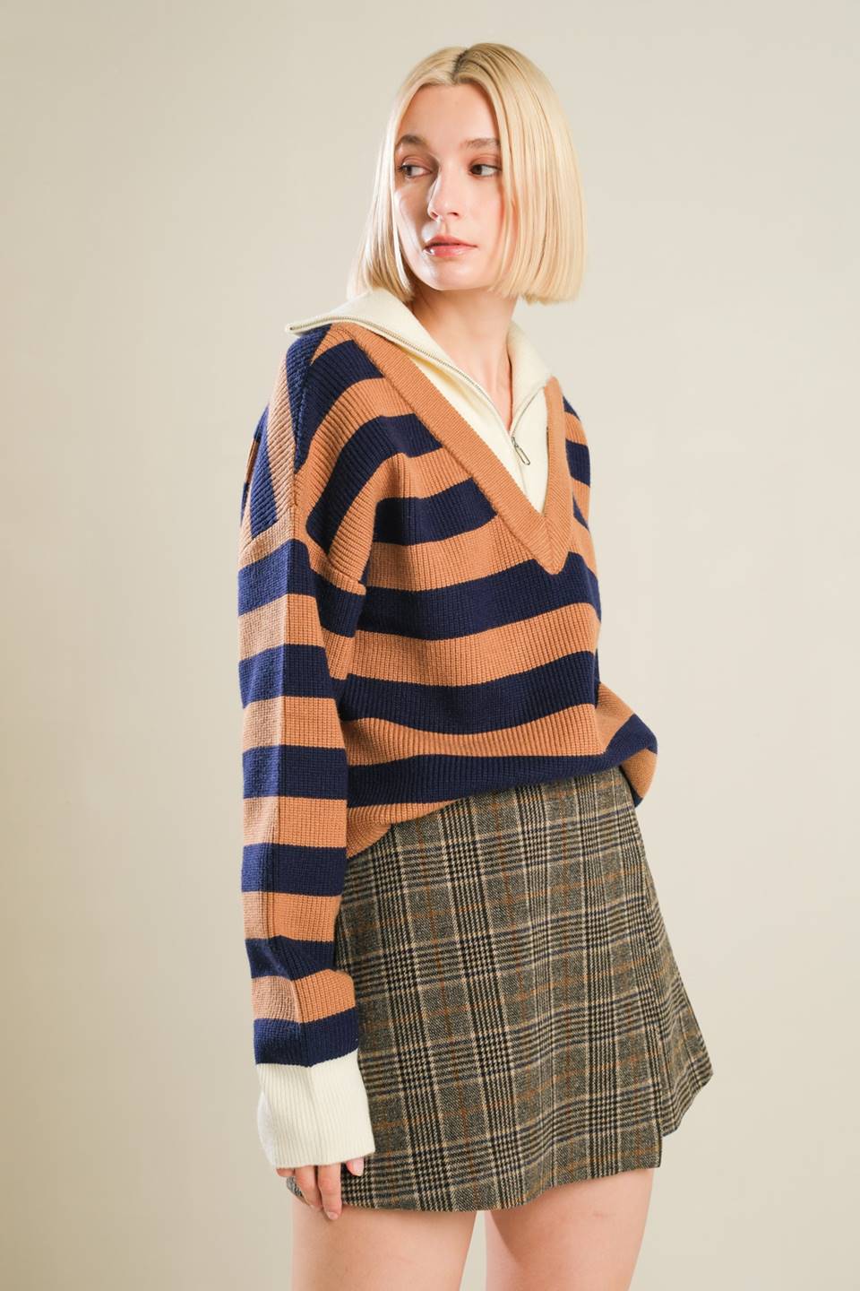 ETERNAL DEVOTION PLAID SKORT - By Baano