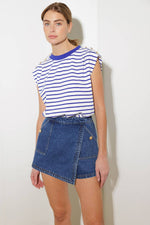 FOR A SECOND DENIM SKORT - By Baano