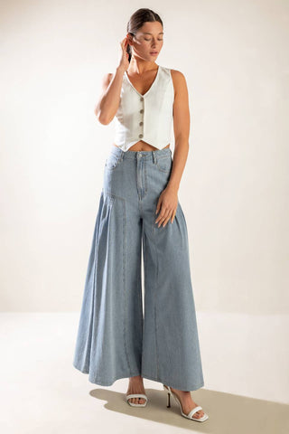 ROOFTOP ROMANCE DENIM PANTS - By Baano