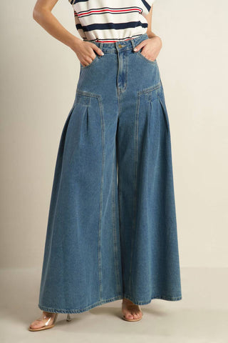 EFFORTLESS EDGE DENIM PANTS - By Baano
