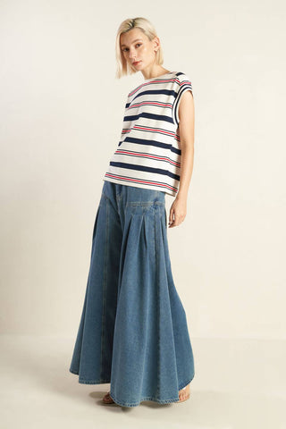EFFORTLESS EDGE DENIM PANTS - By Baano