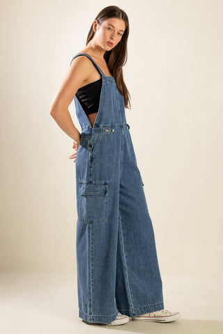 LET ME TALK DENIM CARGO PANTS - By Baano