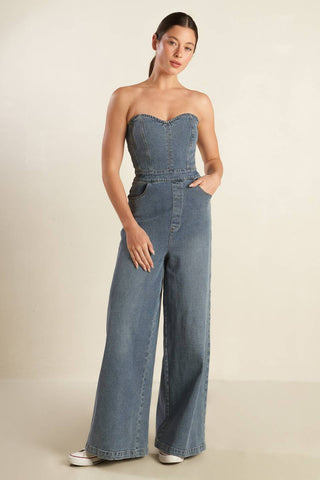 LOOK WHAT WE STARTED DENIM JUNPSUIT - By Baano