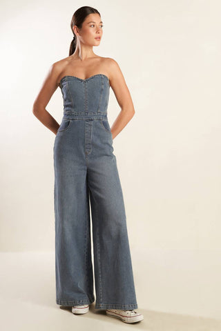 LOOK WHAT WE STARTED DENIM JUNPSUIT - By Baano