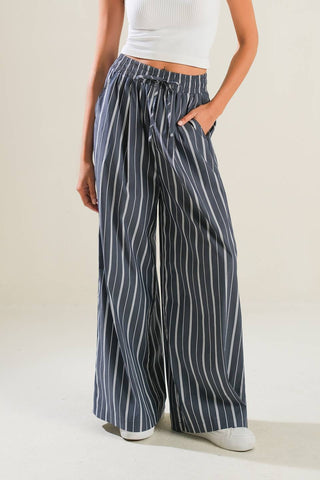 BEHIND THE GRIN WOVEN PANTS - By Baano