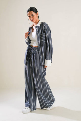 BEHIND THE GRIN WOVEN PANTS - By Baano