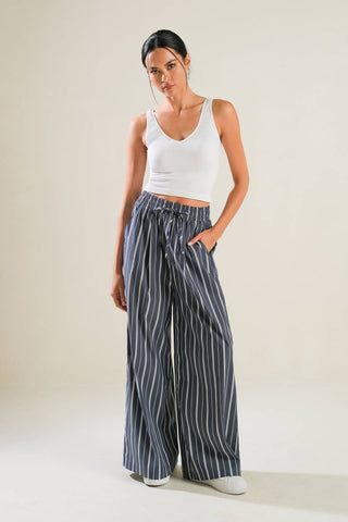 BEHIND THE GRIN WOVEN PANTS - By Baano