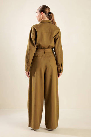 FLEETING WHISPERS TWILL JUMPSUIT - By Baano