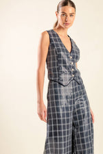 TRAVELING FAR NAVY SEQUIN PANTS - By Baano