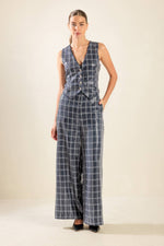 TRAVELING FAR NAVY SEQUIN PANTS - By Baano