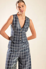 TRAVELING FAR NAVY SEQUIN PANTS - By Baano