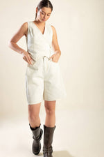 WATCHING THE WIND WOVEN BERMUDA SHORT - By Baano