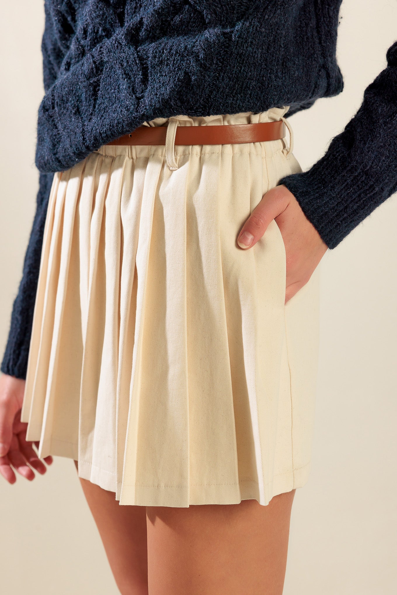 ONLY IN MY HEART WOVEN SKORT - By Baano