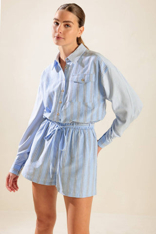 HOLD ME CLOSE WOVEN ROMPER - By Baano