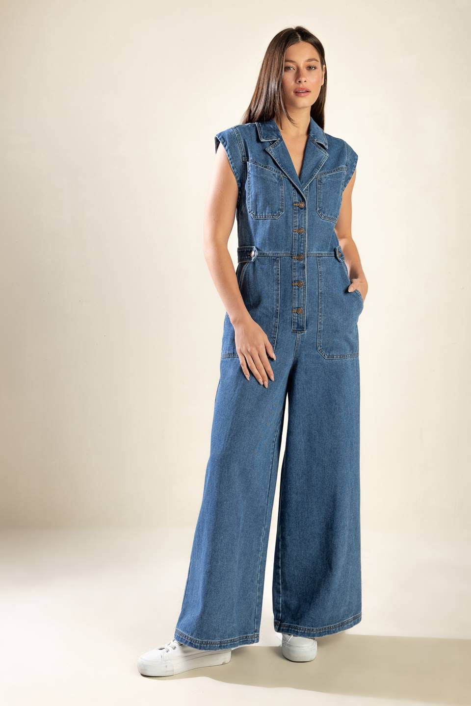 OVER YOU AGAIN DENIM JUMPSUIT - By Baano