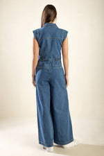 OVER YOU AGAIN DENIM JUMPSUIT - By Baano