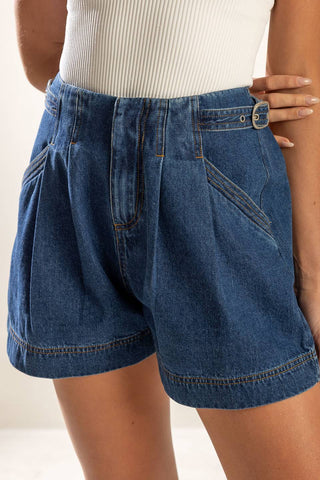 SPRING ROMANCE DENIM SHORTS - By Baano