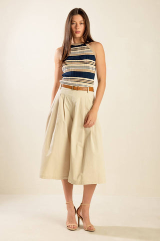 DRIFTING CURRENTS WOVEN CULOTTE PANTS - By Baano