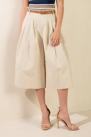 DRIFTING CURRENTS WOVEN CULOTTE PANTS - By Baano