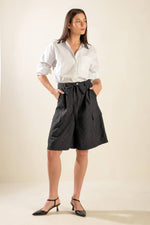 SEE WHAT HAPPENS WOVEN BERMUDA SHORTS - By Baano