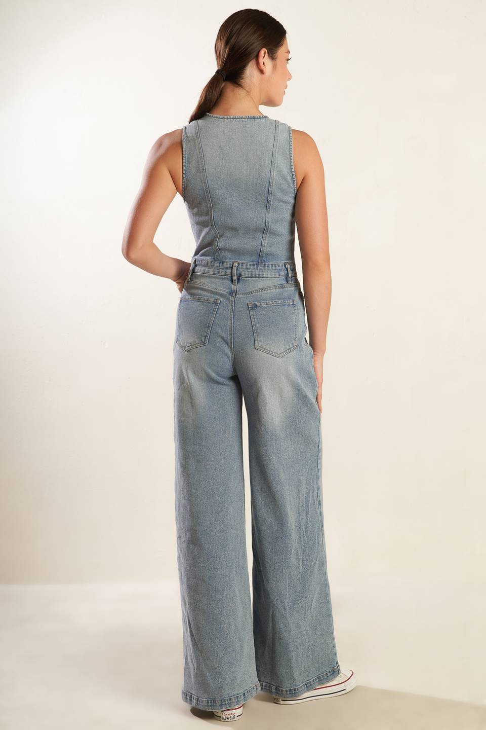 WALK WITH ME DENIM JUMPSUIT - By Baano