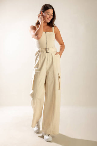 LOVE SOMEBODY WOVEN JUMPSUIT - By Baano