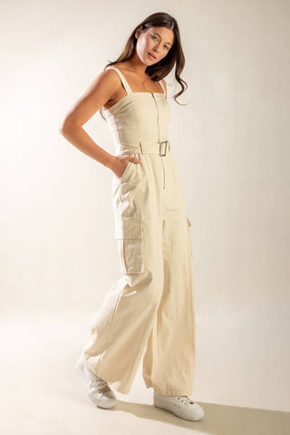 LOVE SOMEBODY WOVEN JUMPSUIT - By Baano