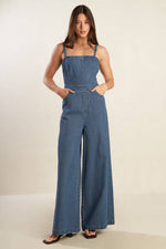 CLEAN GIRL DENIM JUMPSUIT - By Baano