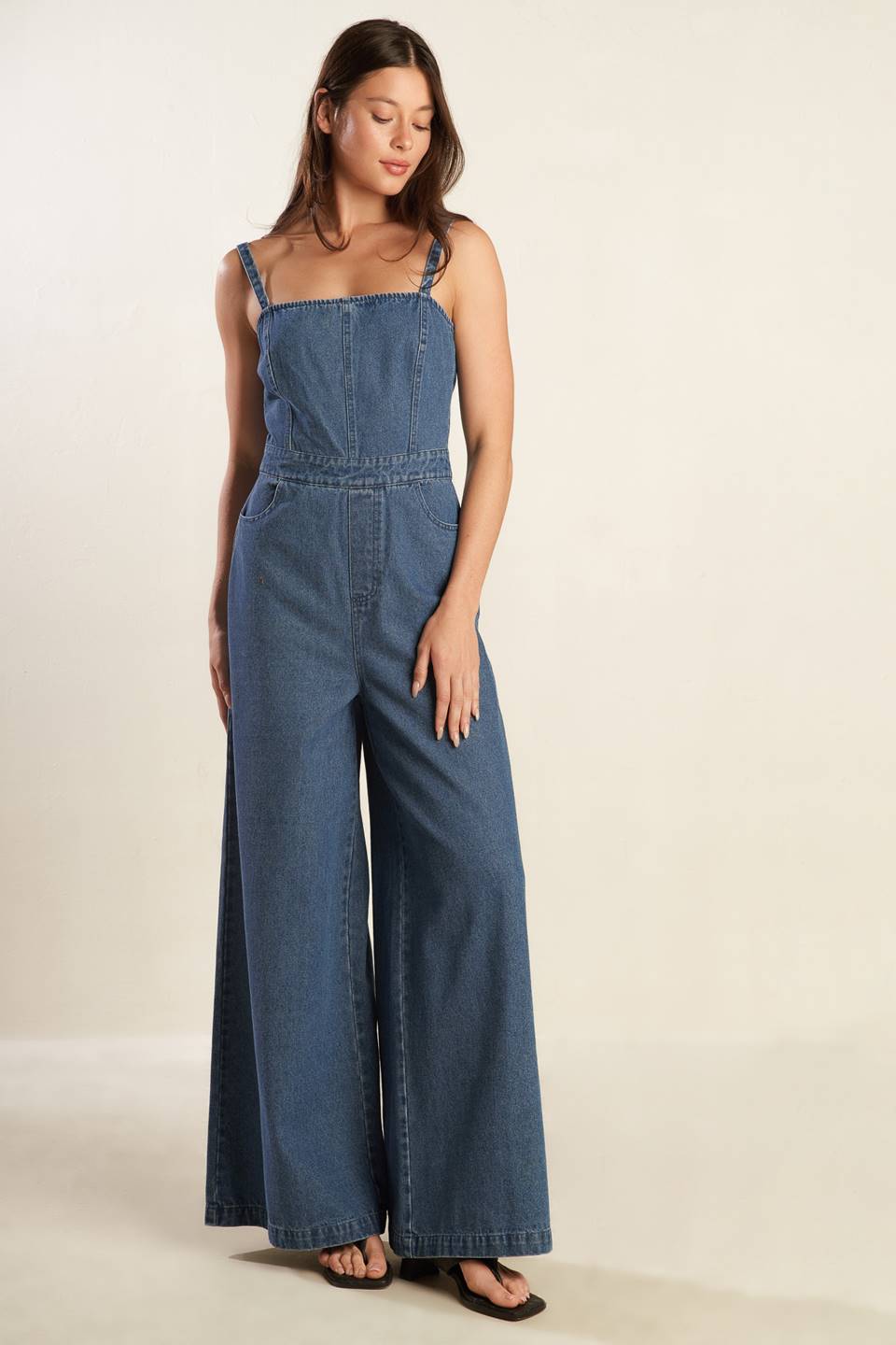 CLEAN GIRL DENIM JUMPSUIT - By Baano