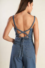 CLEAN GIRL DENIM JUMPSUIT - By Baano