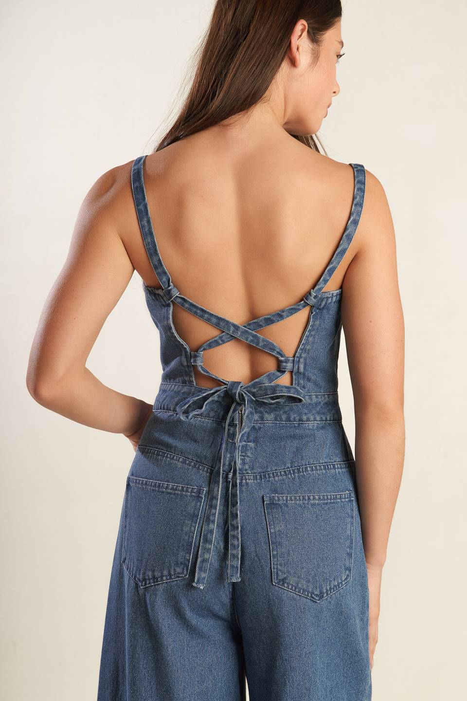 CLEAN GIRL DENIM JUMPSUIT - By Baano