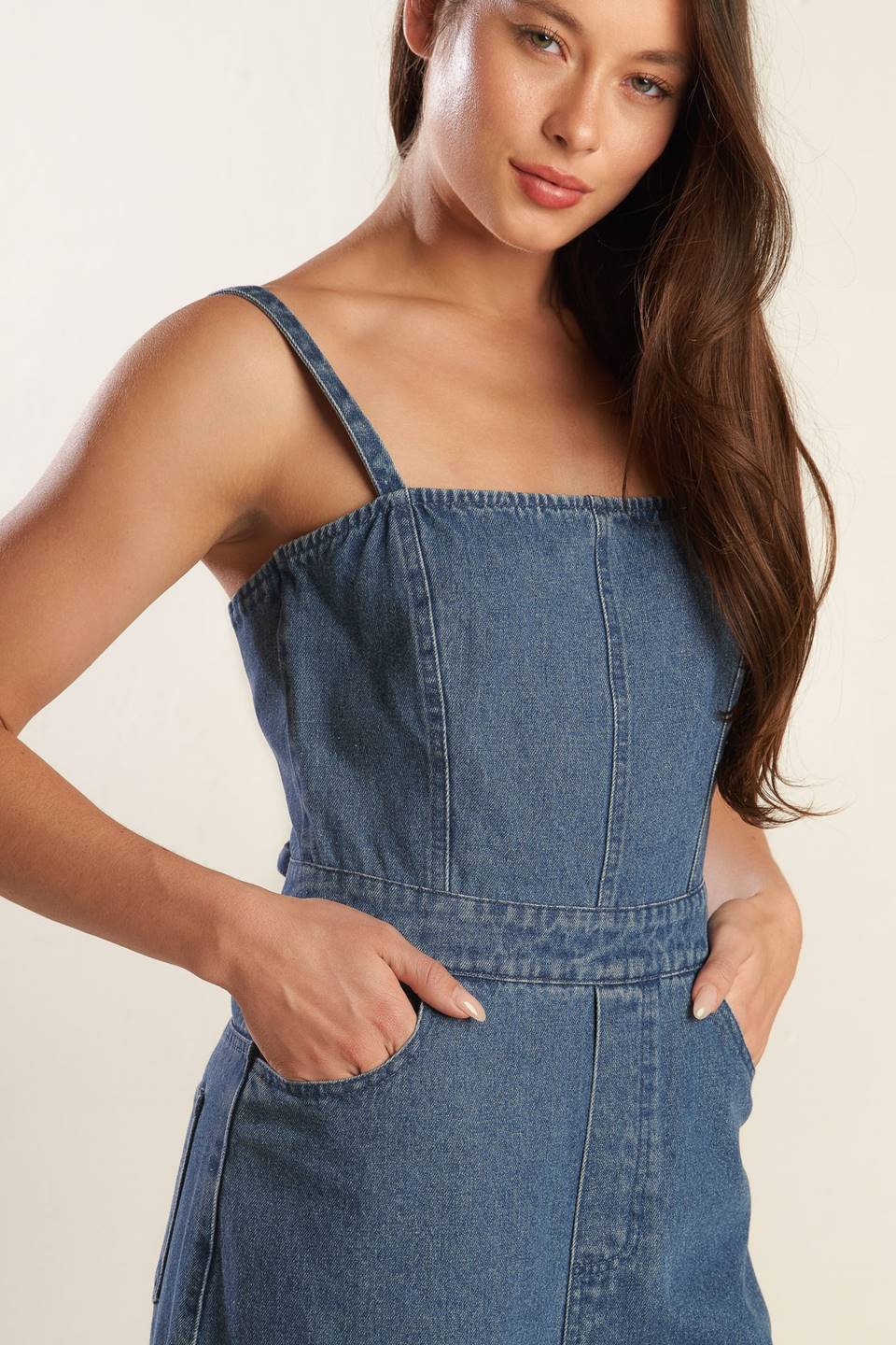 CLEAN GIRL DENIM JUMPSUIT - By Baano