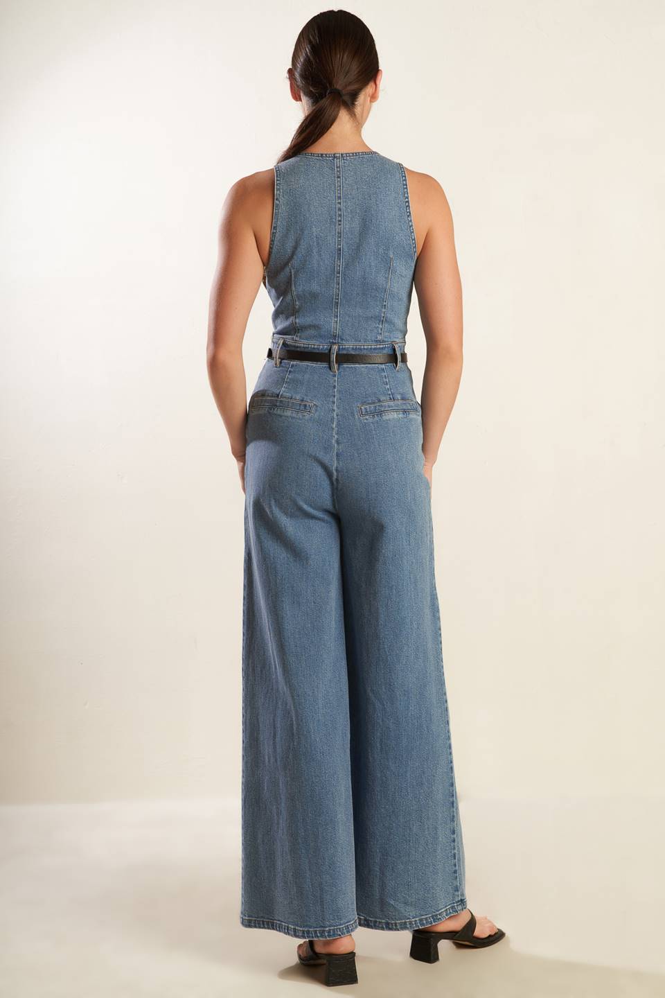 BEAUTIFUL THINGS DENIM JUMPSUIT - By Baano