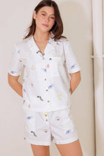 AFTER HOURS WHITE WOVEN SHORTS