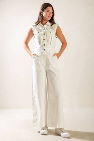 THE ART OF HAPPINESS WOVEN JUMPSUIT - By Baano