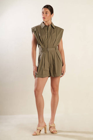 HEART OF A WOMAN WOVEN ROMPER - By Baano