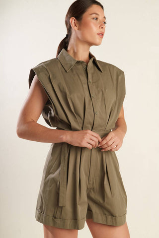 HEART OF A WOMAN WOVEN ROMPER - By Baano