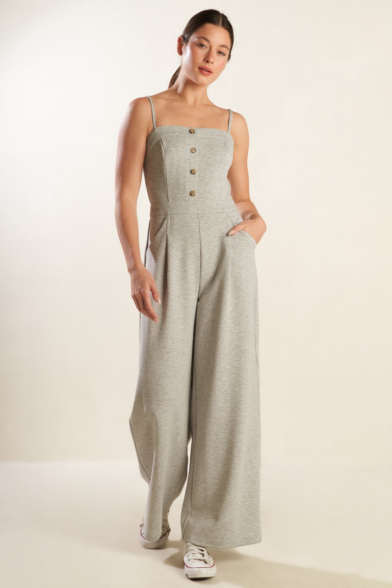 THE SECRET OF US KNIT JUMPSUIT - By Baano