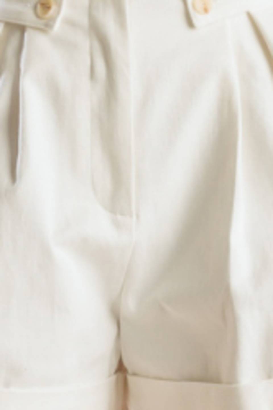 LOVE LETTERS WHITE WOVEN SHORT - By Baano