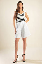 CITY STROLLS WOVEN BERMUDA SHORTS - By Baano