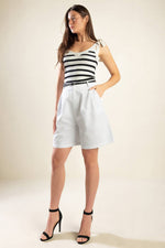 CITY STROLLS WOVEN BERMUDA SHORTS - By Baano